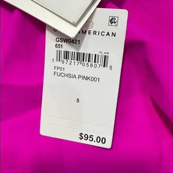 Good American Vibrant Pink Swim Shorts 2X MSRP $95 - Picture 5 of 7